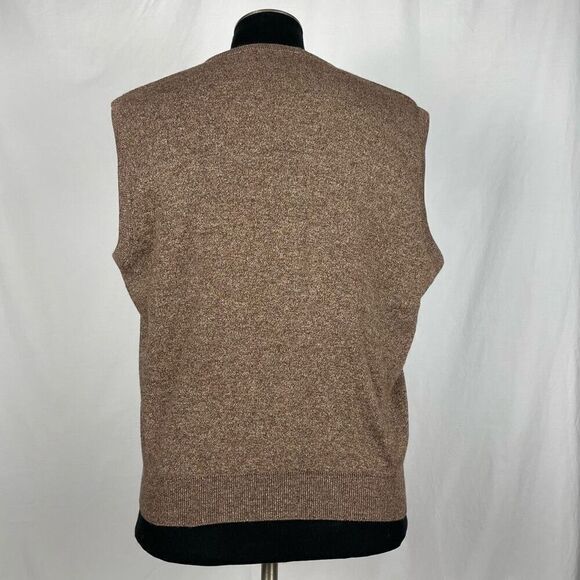 Vintage Jantzen Brown V-Neck Golf Vest - Men’s XL - Picture 2 of 6